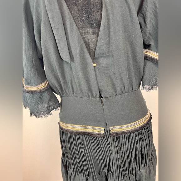 NWT Stevie May The Card Players Mini Dress in Black & Gold Size Large - Picture 8 of 11